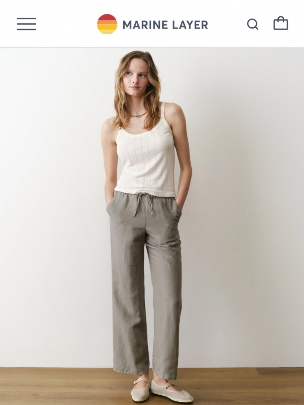 New Marine Layer Lexi Pointelle Cami